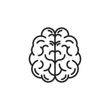 Beyin simgesi, çizgili Tema