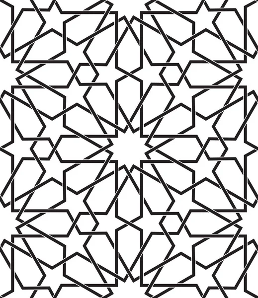 Oriental Geometric Background Seamless Pattern Vector Illustration Eps — Stock Vector