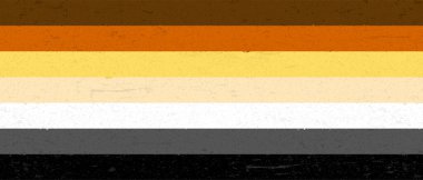 Gay ayı bayrağı, grunge tasarımı. Vektör illüstrasyonu, EPS 10