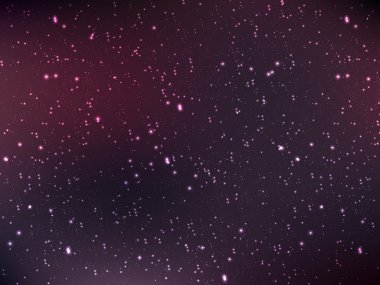 Evren yıldız, Bulutsusu ve galaksi, vektör çizim ile dolu