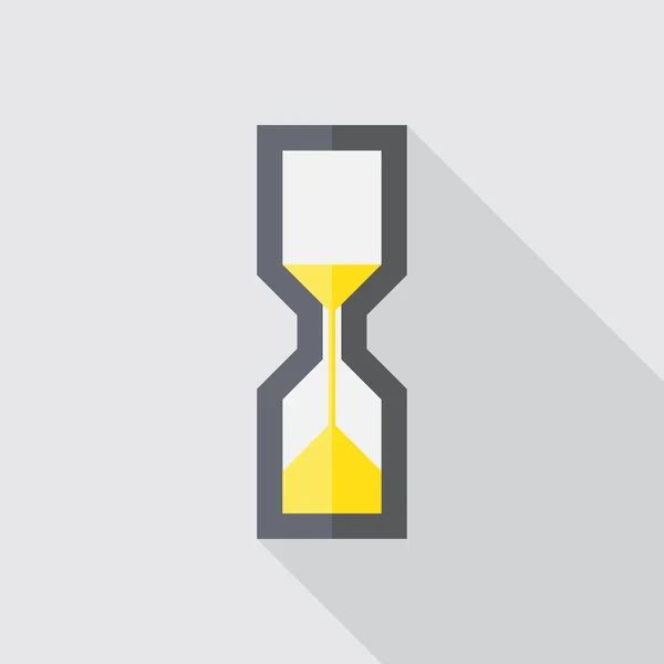 Icono de reloj de arena, diseño plano — Archivo Imágenes Vectoriales