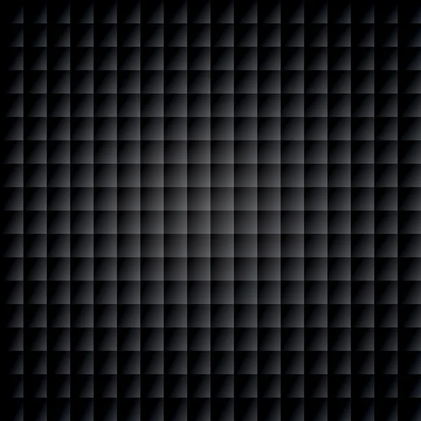 Fundo geométrico preto, estrutura de cubos, padrão sem costura — Vetor de Stock