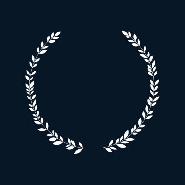 Defne çelengi, siluet, çeşitli yaprakları