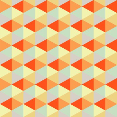 Geometrik arka plan, retro üçgenler, seamless modeli