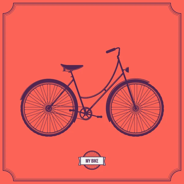 Ilustração da bicicleta — Vetor de Stock