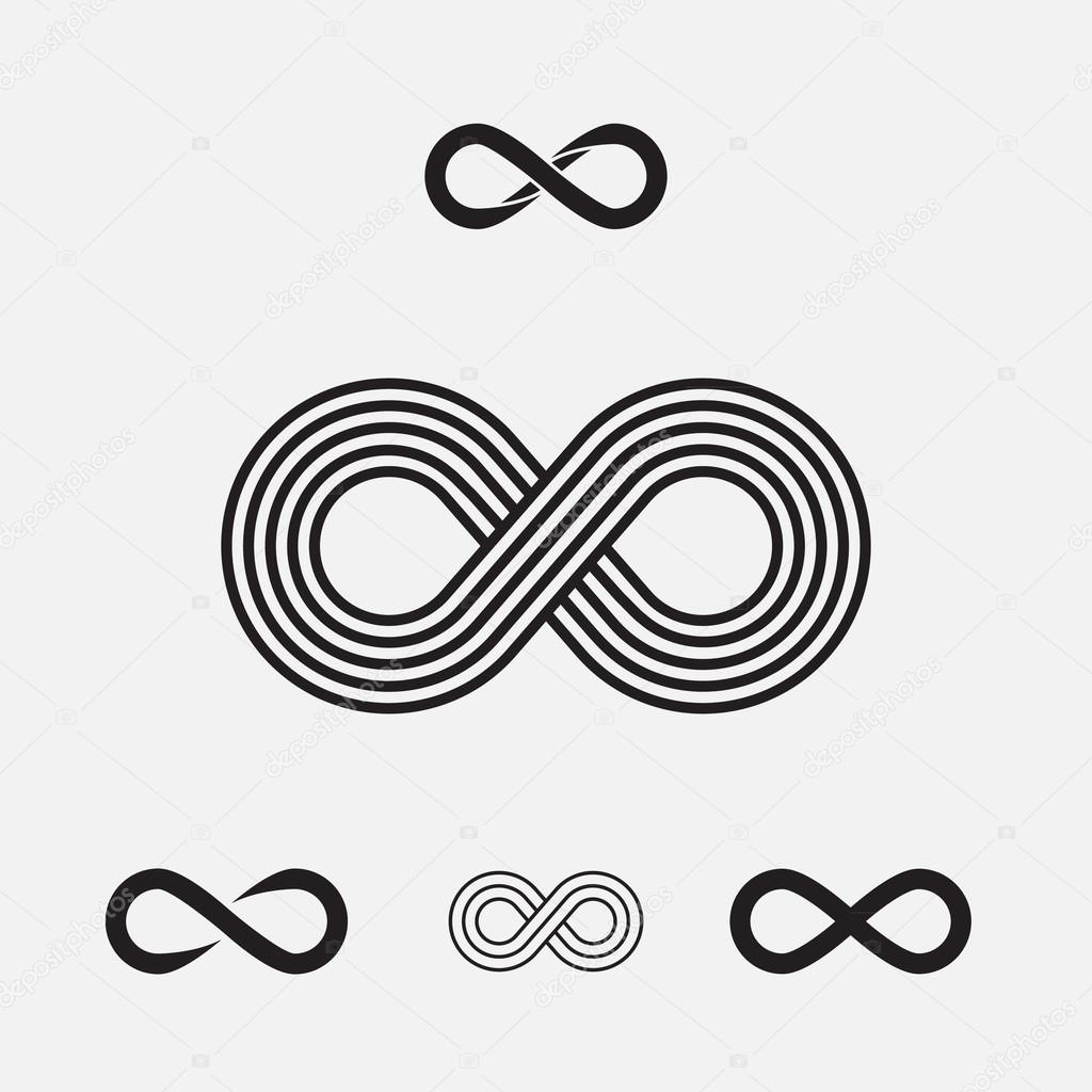 Set of infinity symbols