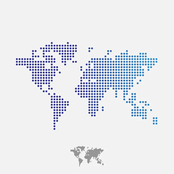 Carte du monde abstraite — Image vectorielle