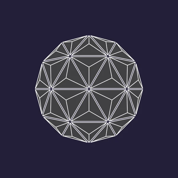 Geometrische bol — Stockvector