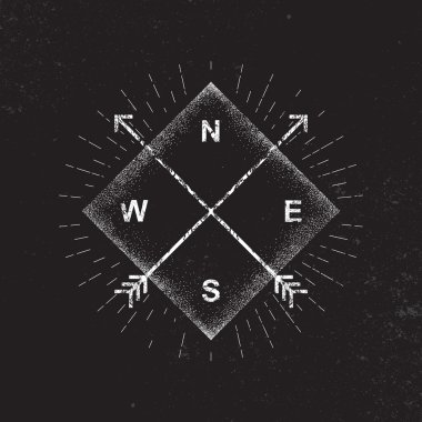 Okları, Pusula, grunge tasarım