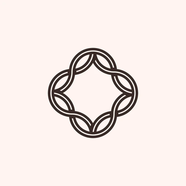 Monogram proste rama, geometrii — Wektor stockowy