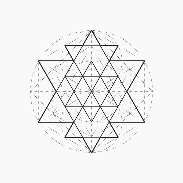 Geometric shapes, line design, triangle