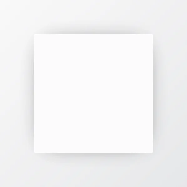 Üres négyzet alakú, keménytáblás album sablon — Stock Vector