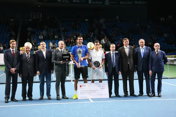 Vinnare ceremoni Bank of Moscow Kremlin Cup — Stockfoto