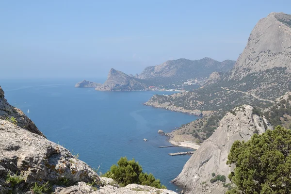 The view from the mountain to the sea — Stock Photo, Image