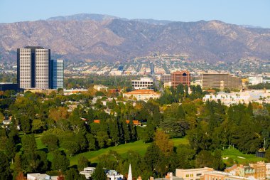 Hollywood şehir ve çevresindeki tepeler