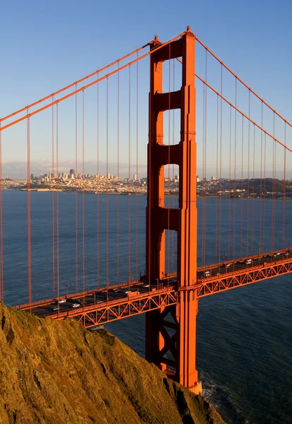 Golden Gate Bridge at sunset — Stock Photo, Image