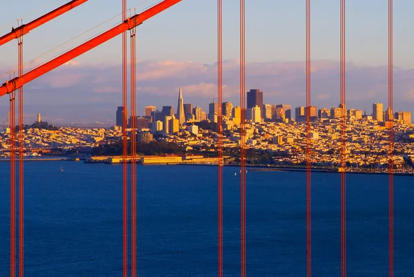 San francisco vid solnedgången Stockbild