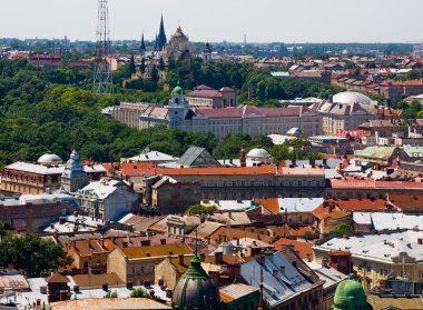 Lviv şehir yukarıdan
