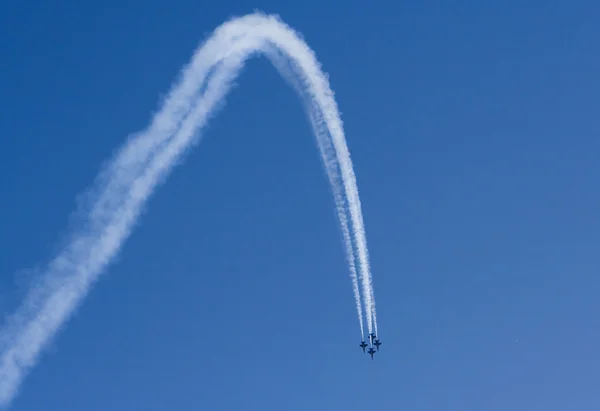Planes in flight  in Air Show Royalty Free Stock Photos