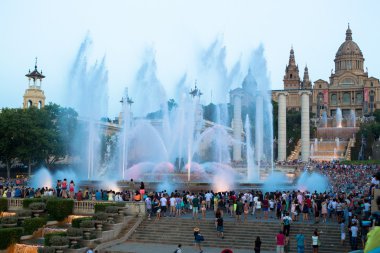 De La Fuente Magica de Montjuic çeşmeler dans