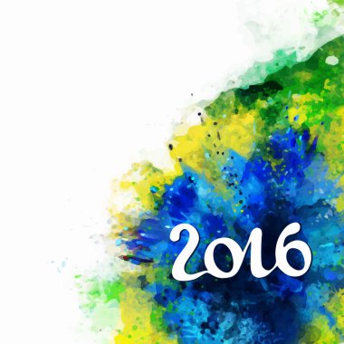 İşaretler, semboller kitabe bir arka plan suluboya 2016