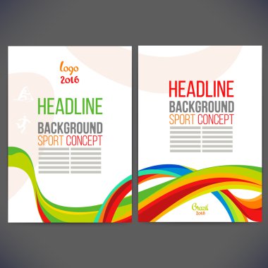 Vektör şablon tasarım broşür