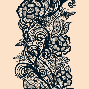 soyut sorunsuz dantel modeli çiçekli 