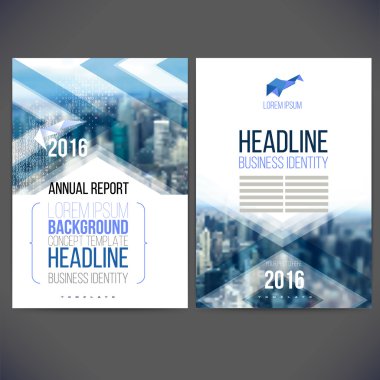 Vektör şablon tasarım yıllık raporu 2017