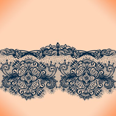 soyut dantel kurdele seamless modeli öğeleri çiçekli.