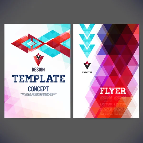 Abstract vector template design, brochure — Stock Vector