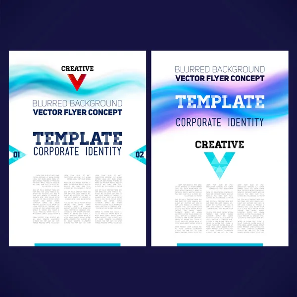 Abstract vector template design, brochure — Stock Vector