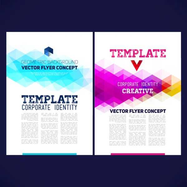 Abstract vector sjabloonontwerp, brochure — Stockvector