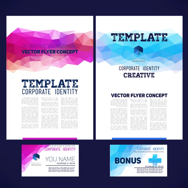 Abstract vector sjabloonontwerp, brochure — Stockvector