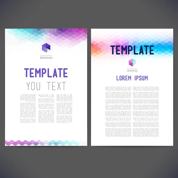 Abstract vector template design, brochure — Stock Vector