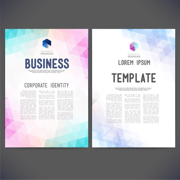 Конструкция векторного шаблона, брошюра
