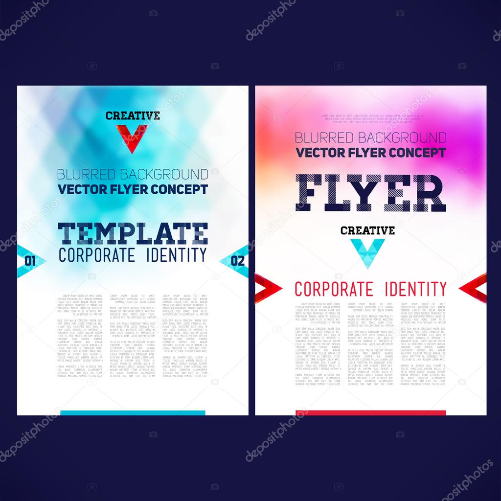 Abstract vector template design, brochure