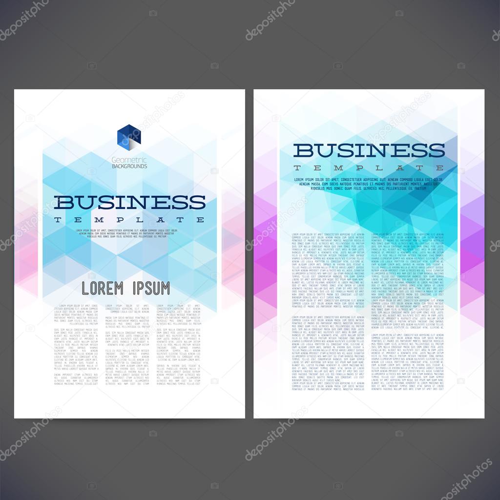 Abstract vector template design, brochure