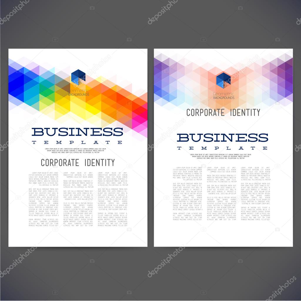 Abstract vector template design, brochure