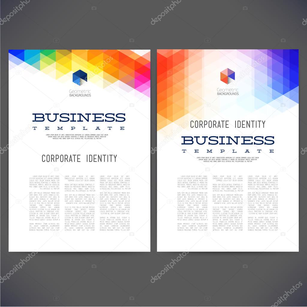 Abstract vector template design, brochure