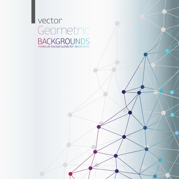 Molecuul en communicatie achtergrond — Stockvector