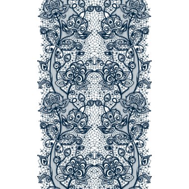 soyut dantel kurdele seamless modeli öğeleri çiçekli