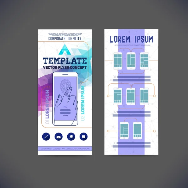 Abstract  template flat design — Stock Vector