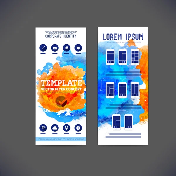 Abstract  template flat design — Stock Vector