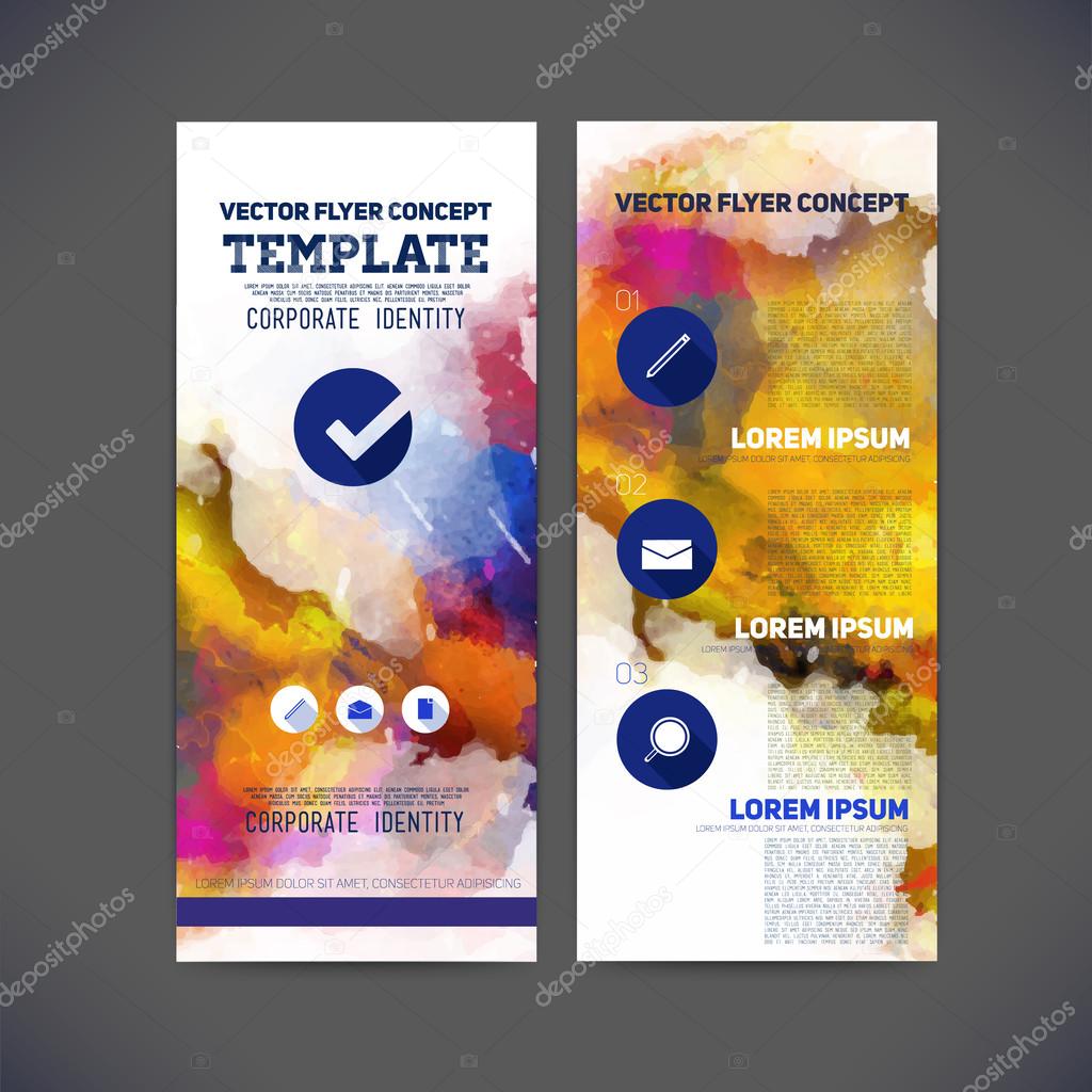 Abstract vector template flat design