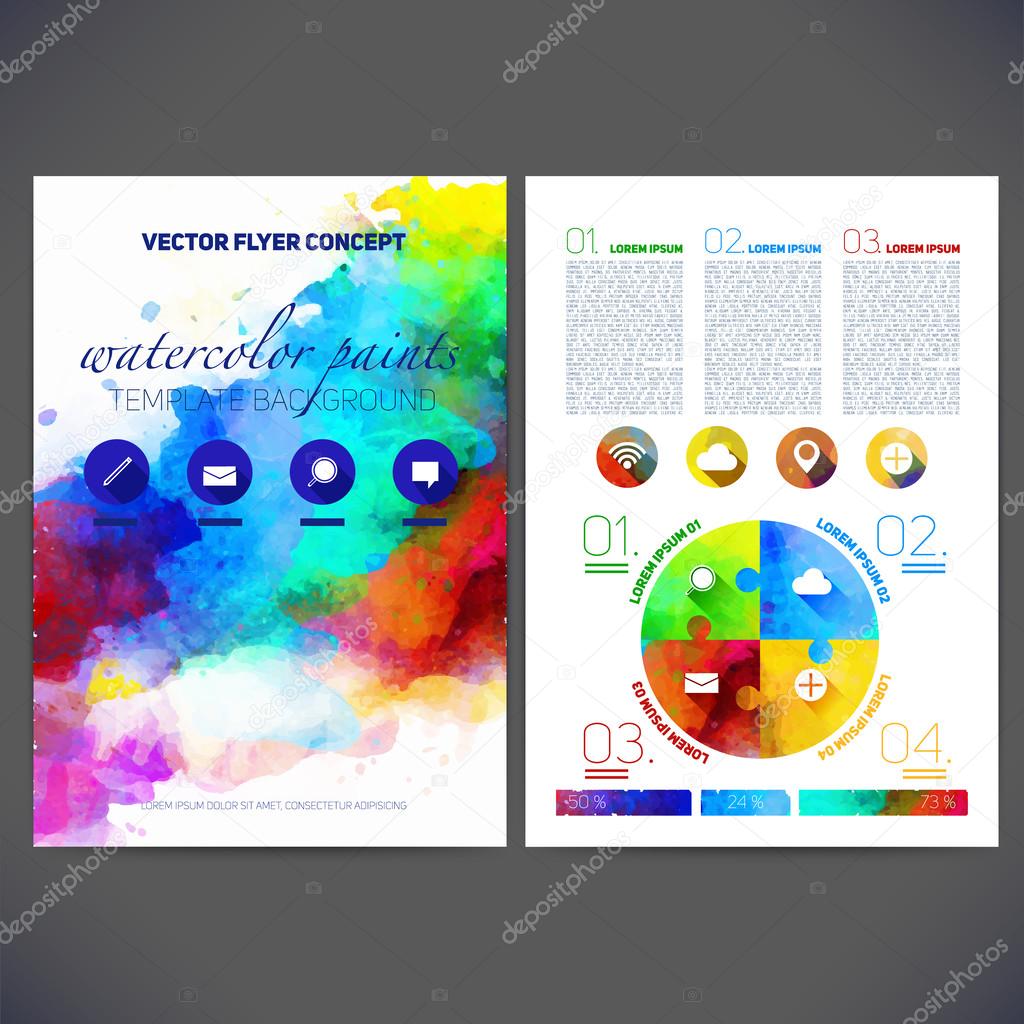 Abstract  template flat design