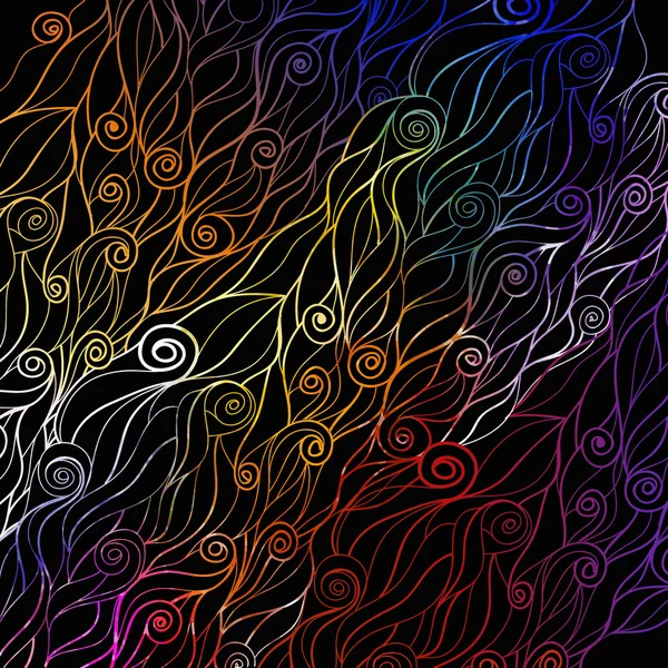 Patrón abstracto con acuarelas de olas — Vector de stock