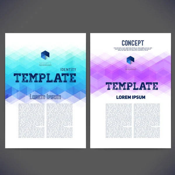 Abstract vector template design, brochure, Web sites — Stock Vector