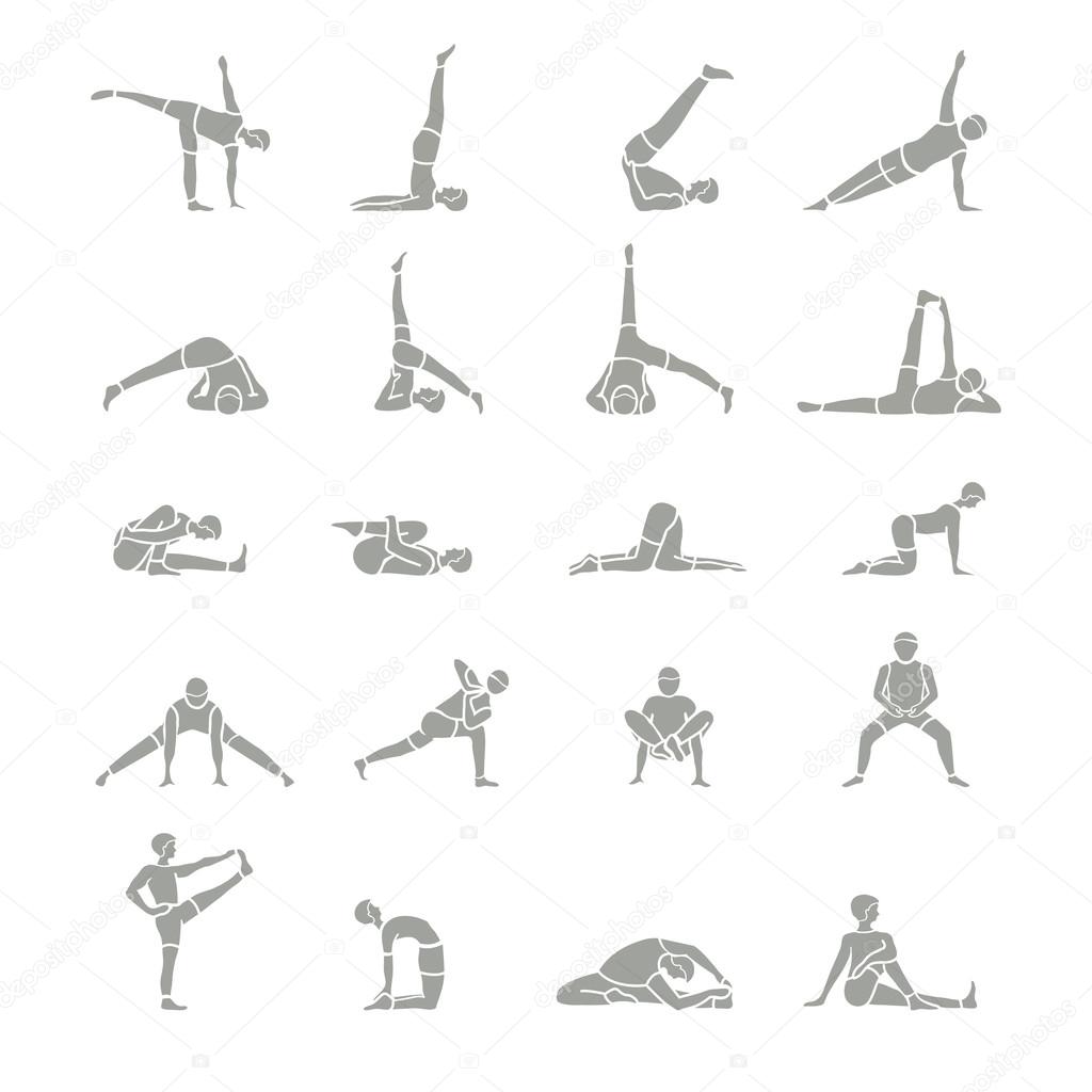 People performing yoga