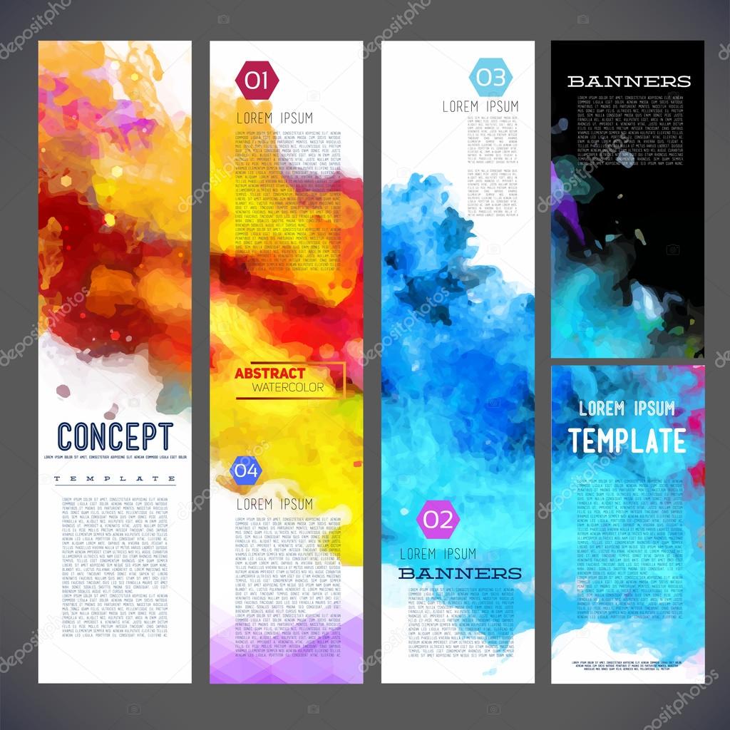 Template banners, brochure