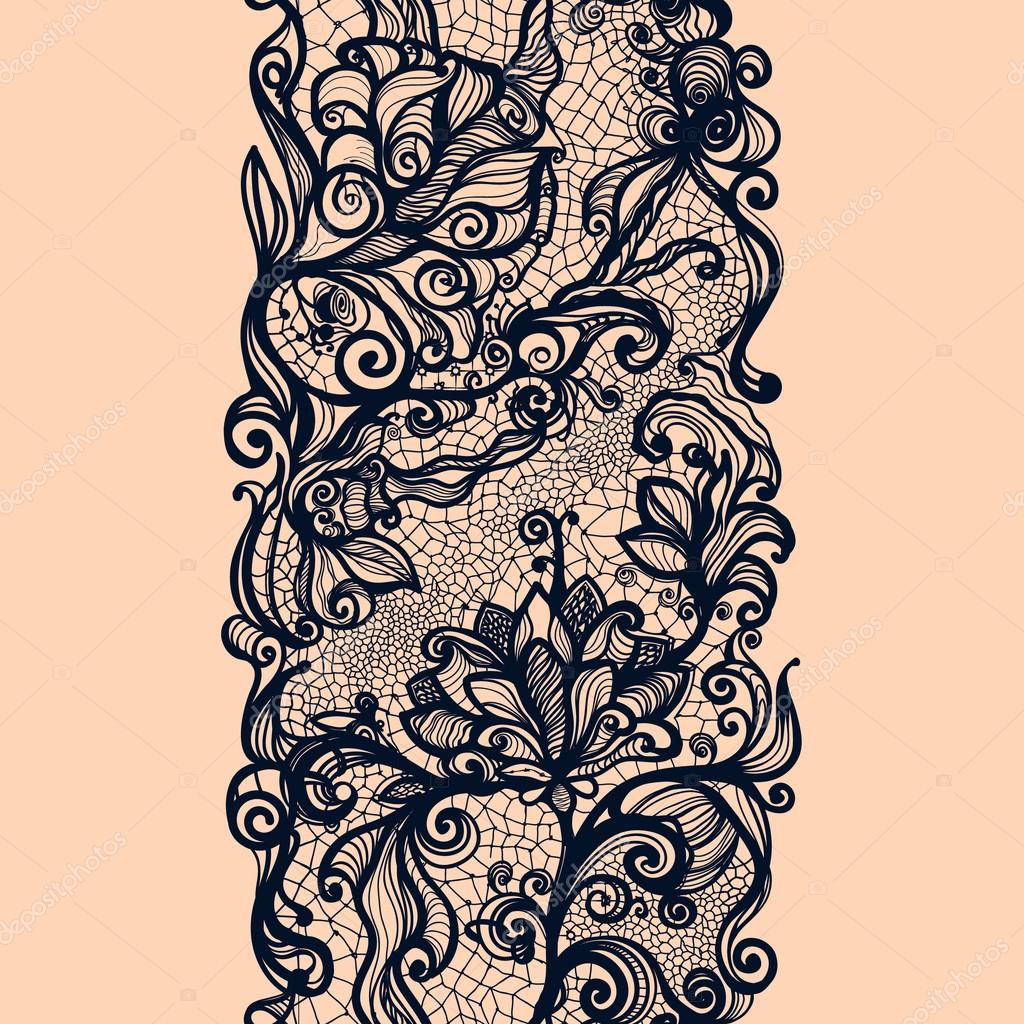 Abstract lace ribbon Stock Vector Image by ©Deedman 72305641